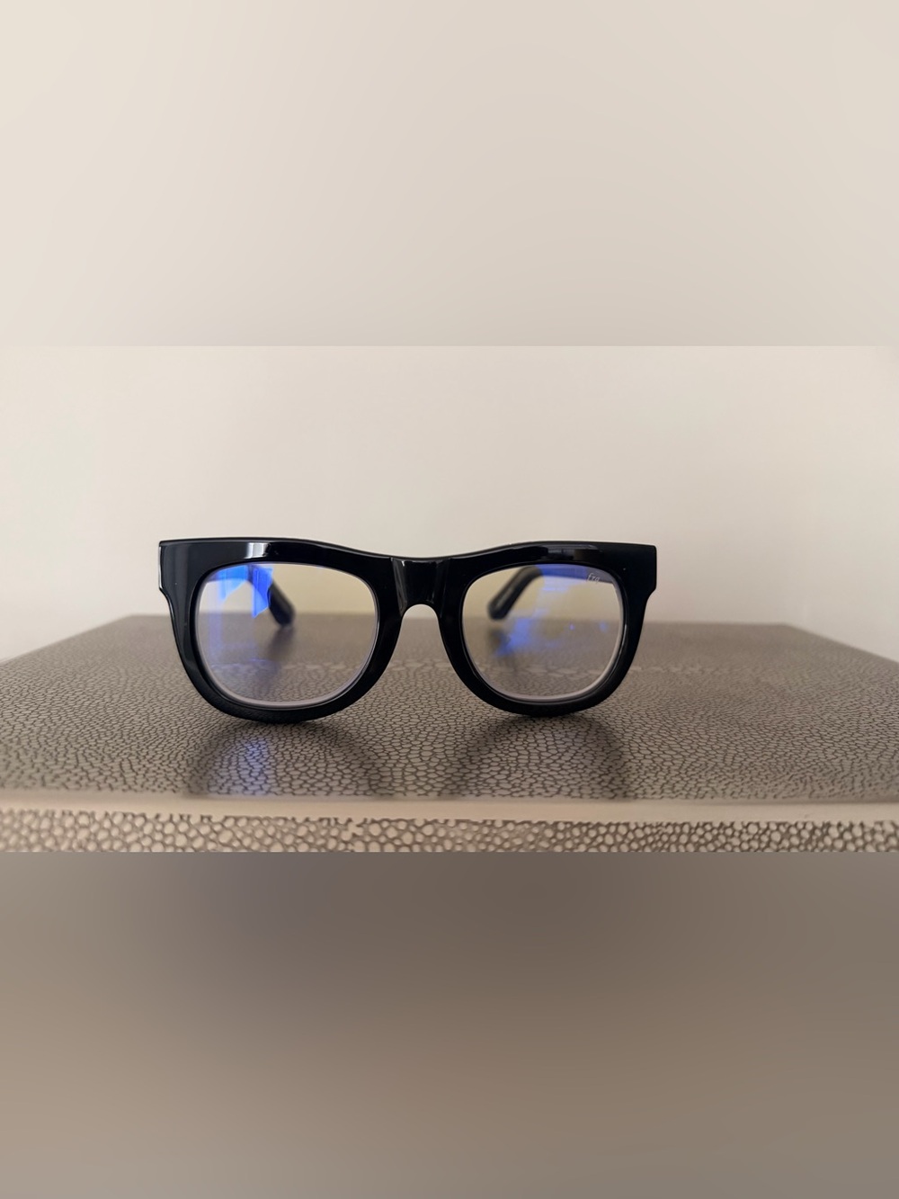 Caddis Readers 1.5  Black Thick-Frame Rectangular Glasses Derecho / Izquierdo